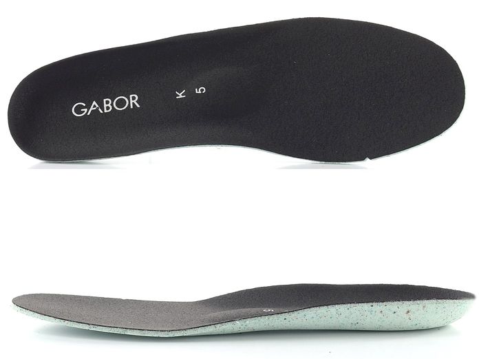 Gabor široký šněrovací kotník se zipem black/dark-grey 8004.01.001
