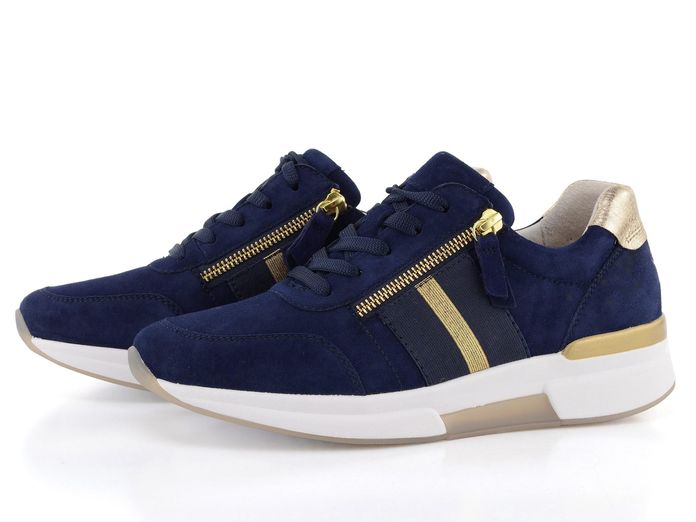 Gabor modro-zlaté sneakers polobotky se zipy 46.928.46