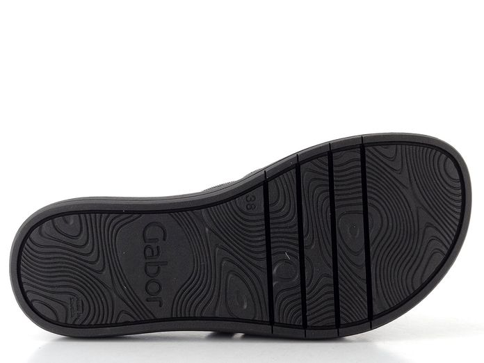 Gabor páskové pantofle na platformě černé 83.752.87