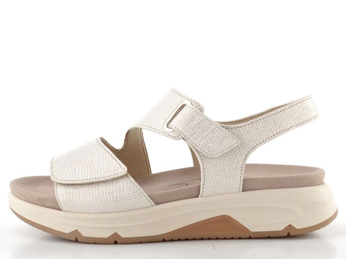 Gabor kožené sandály bianco/oro 86.885.80