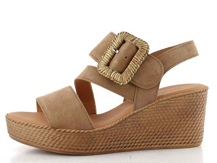 Gabor sandály na klínu peanut 84.771.14