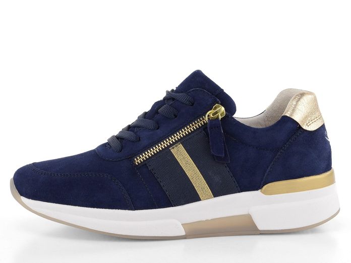 Gabor modro-zlaté sneakers polobotky se zipy 46.928.46