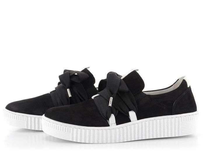Gabor nubukové sneakers tenisky černo/bílé  63.333.17