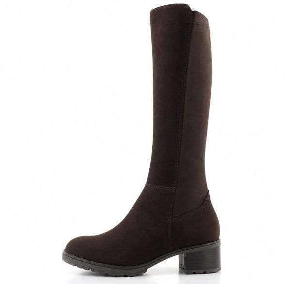 Gabor kozačky na podpatku vel. M-Stretch mocca/brown 8011.03.003