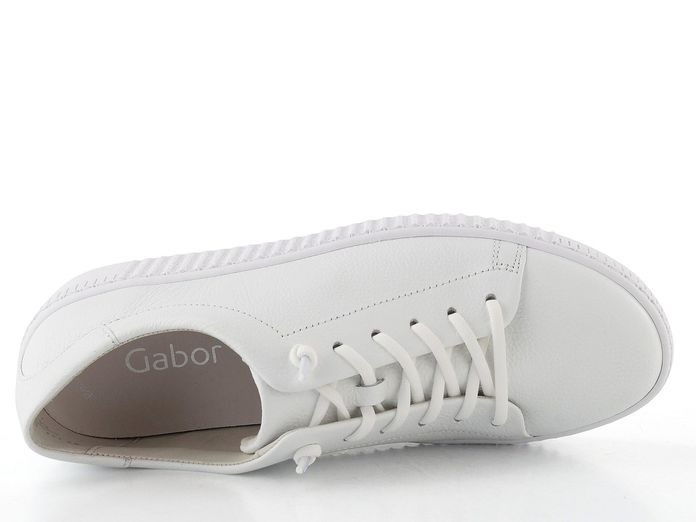 Gabor kožené bílé polobotky 83.331.21