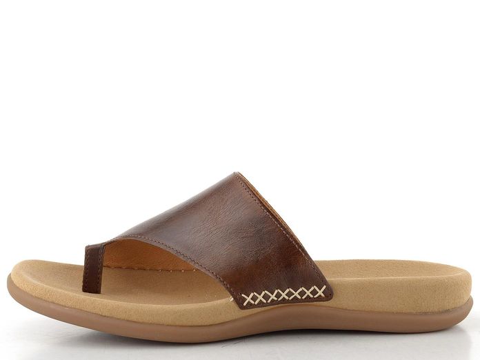 Gabor hnědé pantofle žabky Peanut 03.700.24