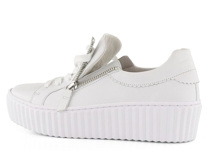 Gabor hladké sneakers na platformě bílé 83.200.21