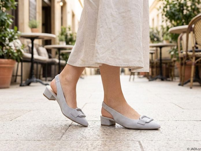 Gabor lodičky s volnou patou Lightgrey 61.521.19