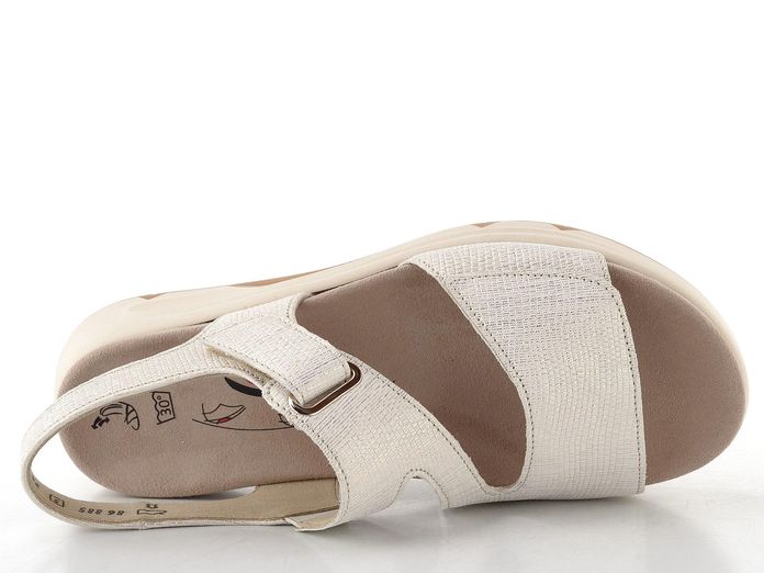 Gabor kožené sandály bianco/oro 86.885.80