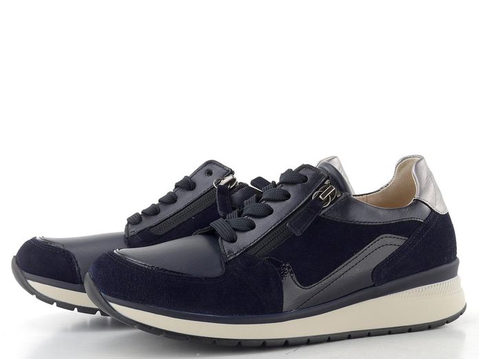 Gabor široké tenisky se zipem dark-blue/steel 86.307.66