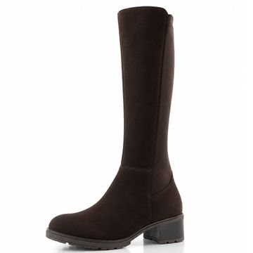 Gabor kozačky na podpatku vel. M-Stretch mocca/brown 8011.03.003