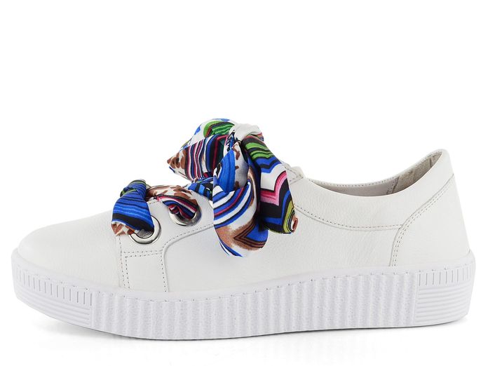 Gabor bílé sneakers tenisky s barevnými tkaničkami 43.330.20