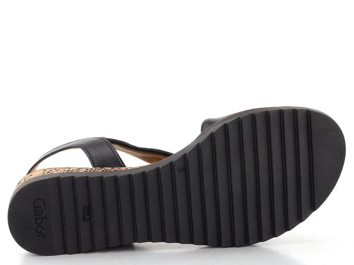 Gabor sandály na klínu schwarz 82.751.27