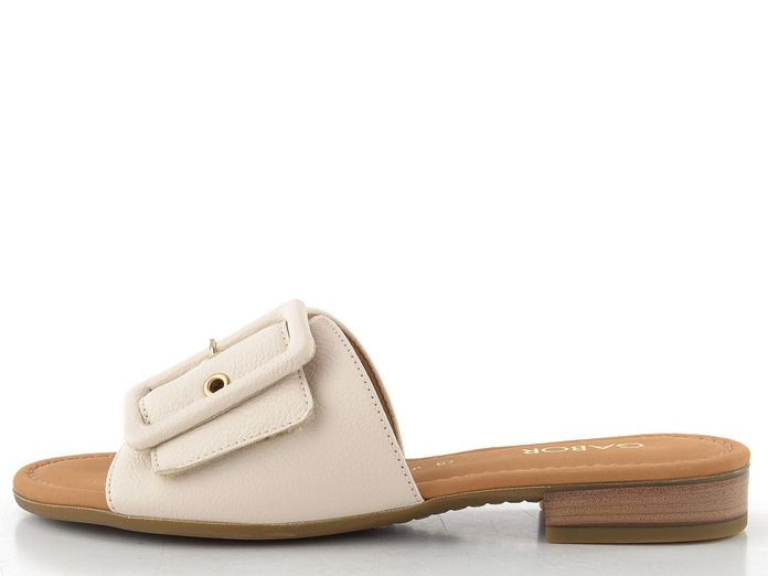 Gabor luxusní nízké pantofle se sponou creme 82.791.52