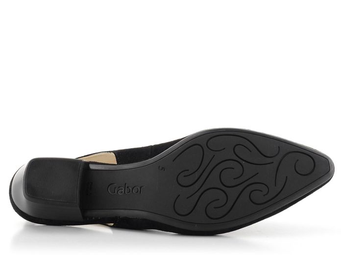 Gabor lodičky semišové černé s volnou patou 61.530.17