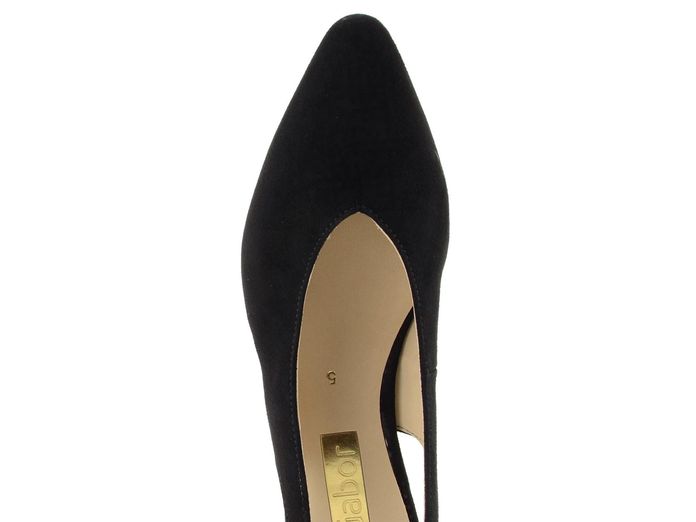 Gabor lodičky semišové černé s volnou patou 61.530.17