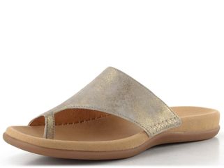 Gabor metalické béžové pantofle žabky 83.700.62