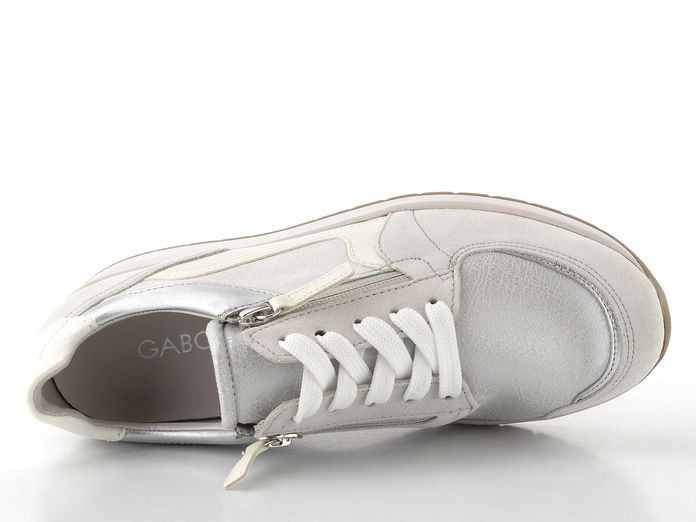 Gabor široké tenisky se zipem bianco/white/silber 86.307.60
