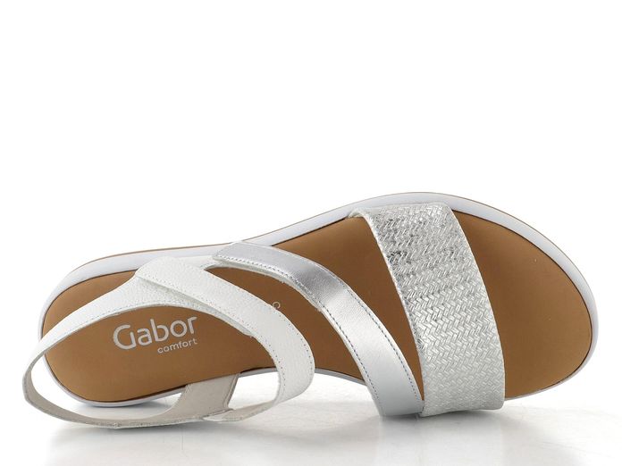 Gabor sandály na platformě silber/weiss 82.733.51