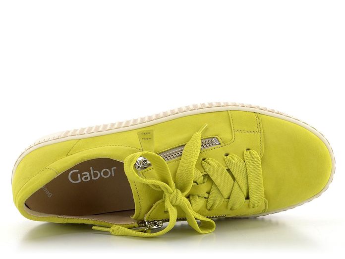 Gabor nubukové sneakers tenisky lemon 63.334.39