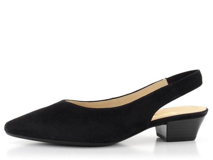 Gabor lodičky semišové černé s volnou patou 61.530.17