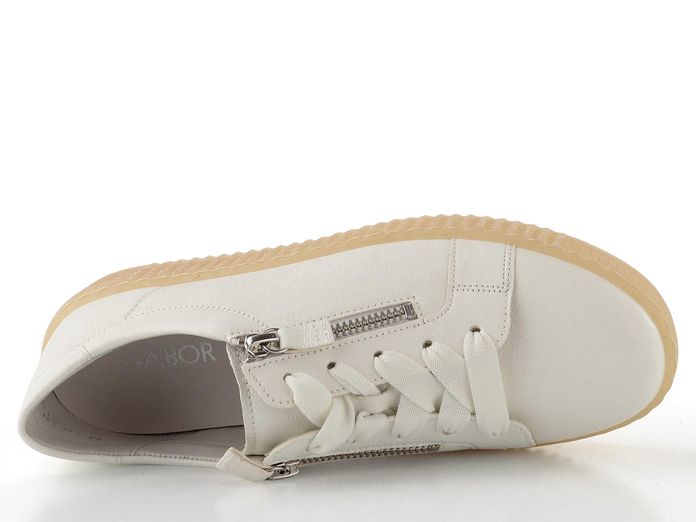 Gabor kožené polobotky se zipy latte 83.334.20