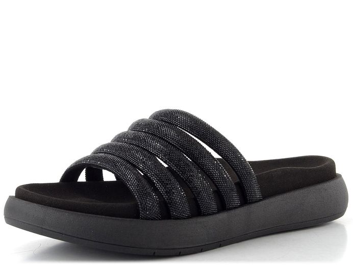 Gabor páskové pantofle na platformě černé 83.752.87