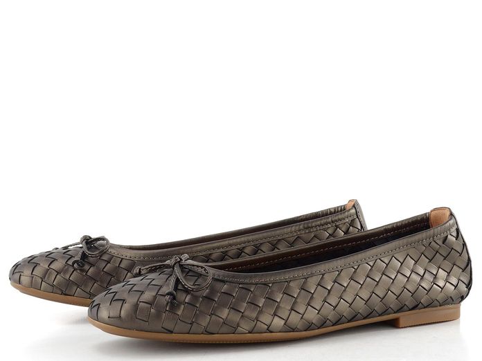 Gabor proplétané metalické baleríny smog 84.145.68